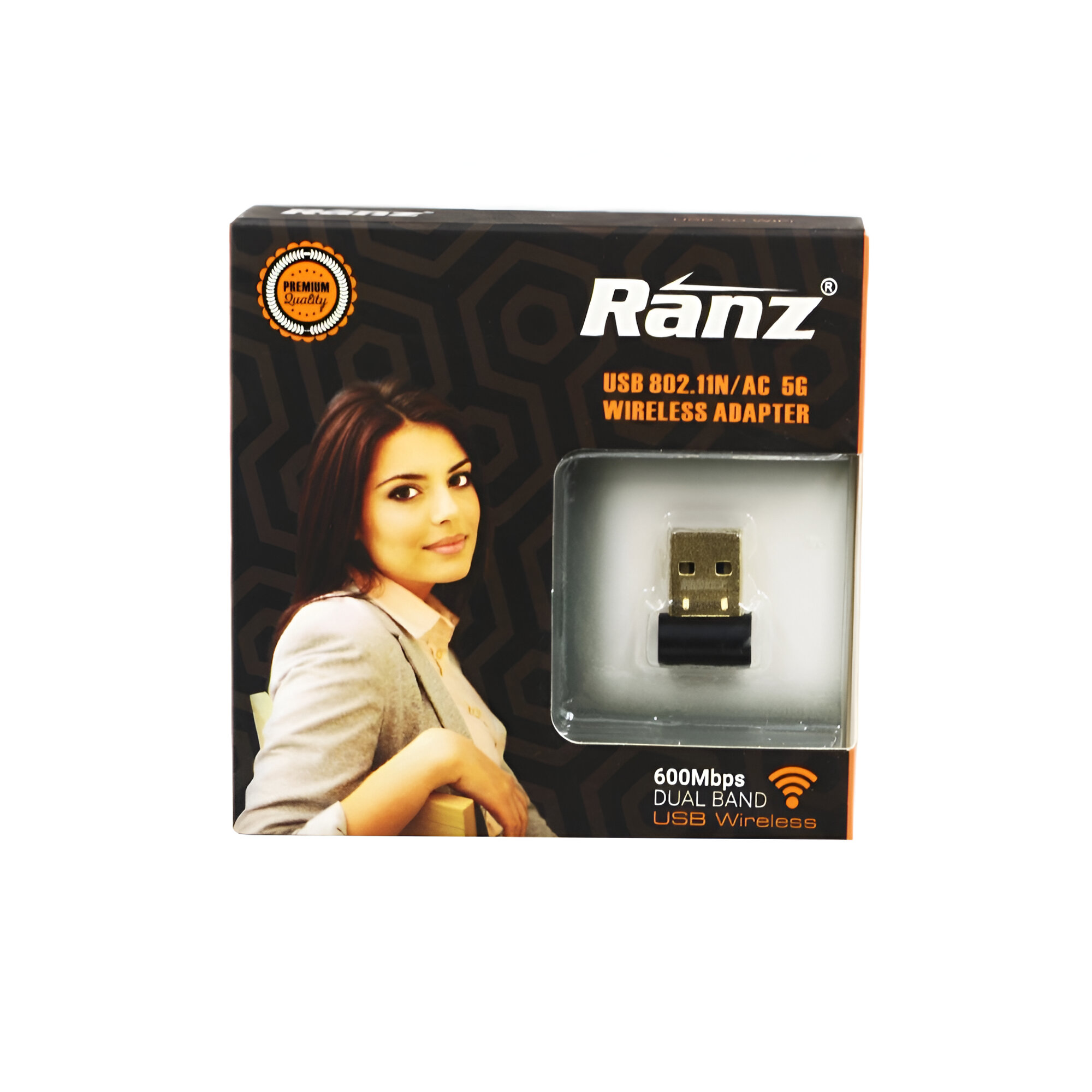 Ranz Usb To Wi-Fi Dongle Adapter 600 Mbps Dual Band